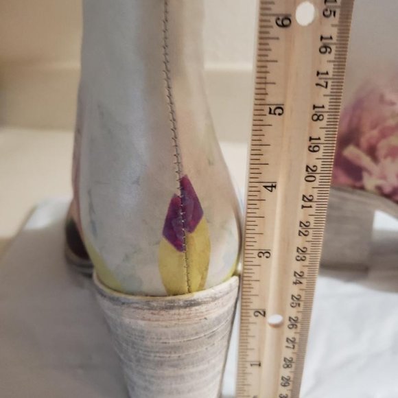 Diesel Floral Abstract Bootie With Peek Open Toe EU 37 / US 6 - Picture 11 of 12